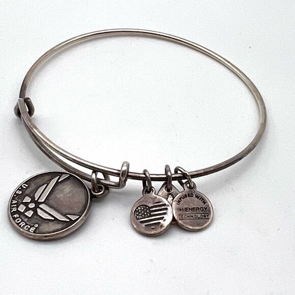 Alex & Ani Air Force Charm Bangle Bracelet‎ - Picture 1 of 4